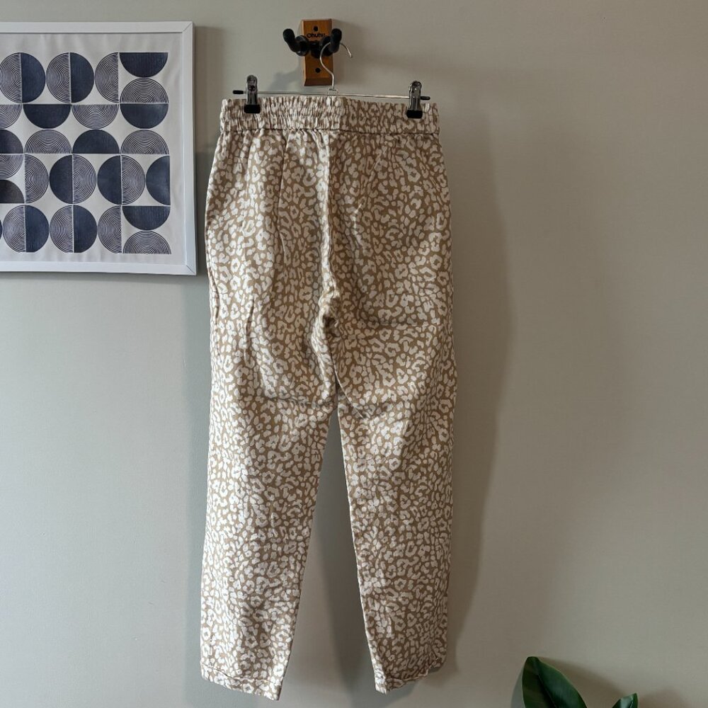 J. Crew Leopard Print Linen Drawstring Pants - image 7